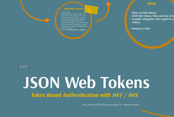 Token based authentication with JWT